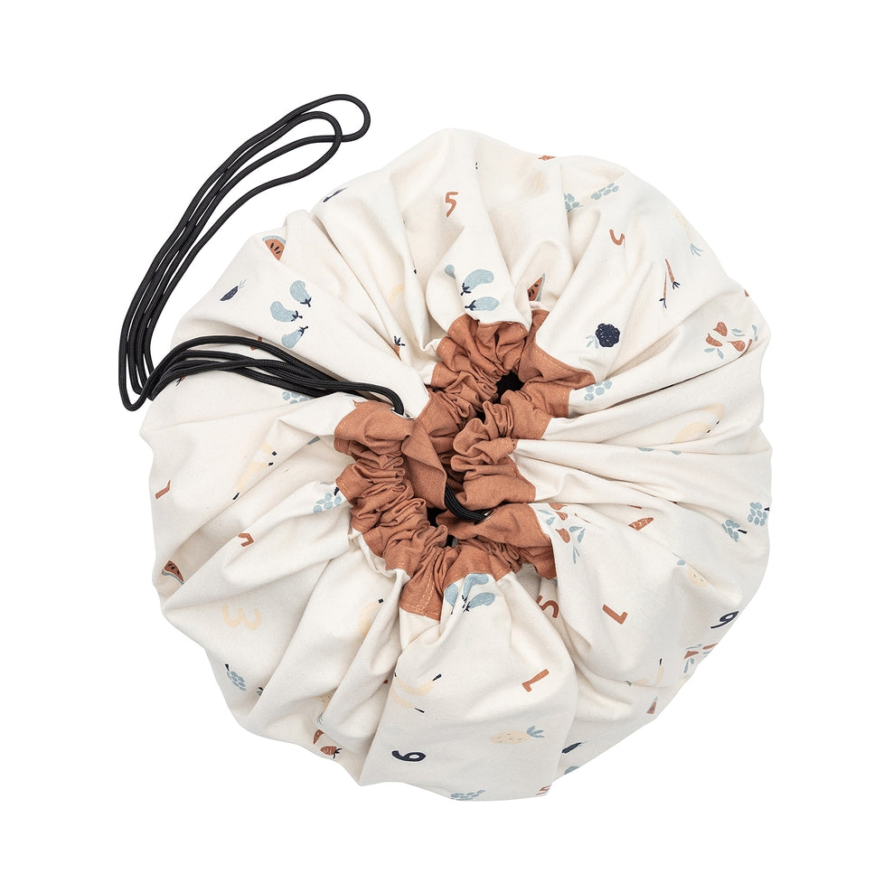 Play & Go Toy Storage Bag & Playmat, Veggie and Numbers