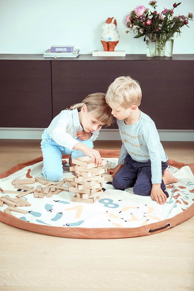 Play & Go Toy Storage Bag & Playmat, Veggie and Numbers