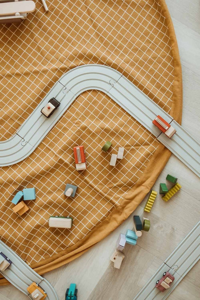 Play & Go Toy Storage Bag & Playmat, Mustard Mamma Got You