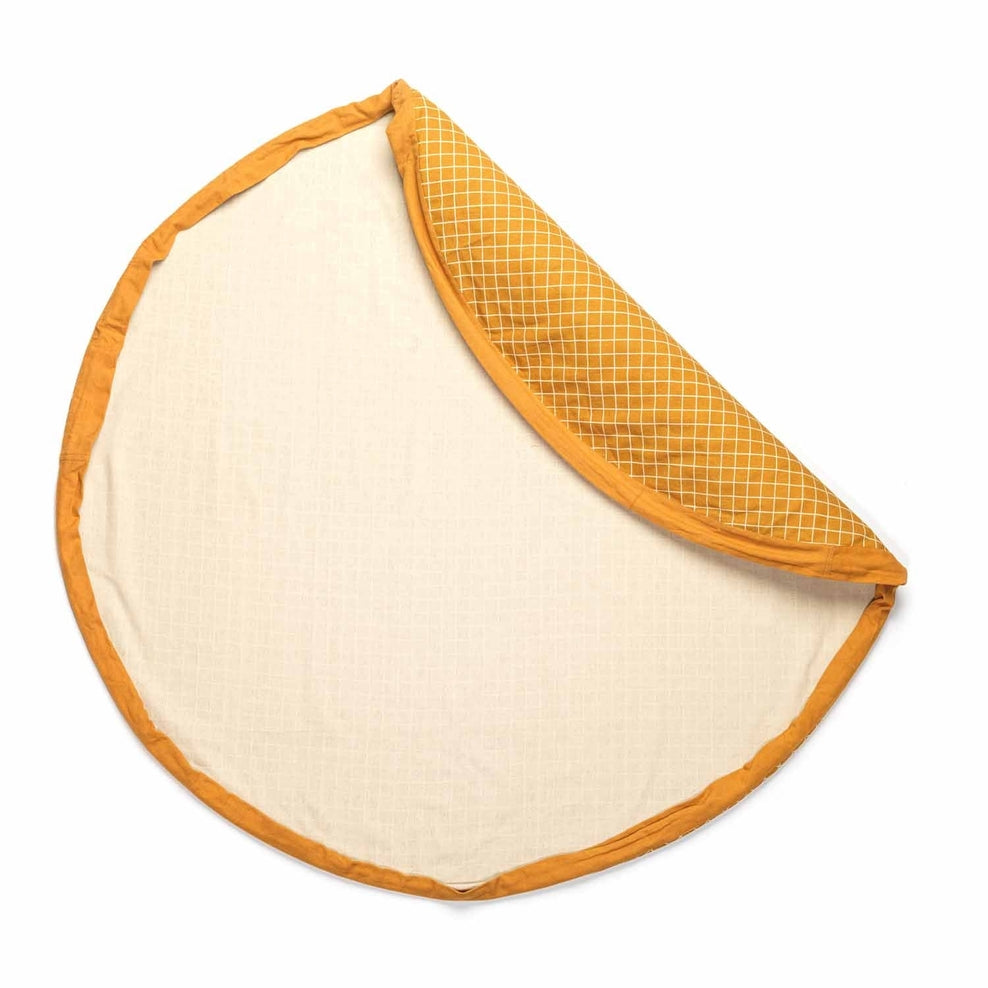 Play & Go Toy Storage Bag & Playmat, Mustard Mamma Got You