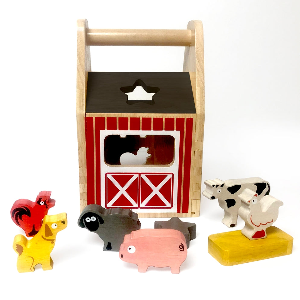 BeginAgain Barnyard Shape Sorter